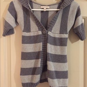 Aeropostale hooded short sleeve cardigan